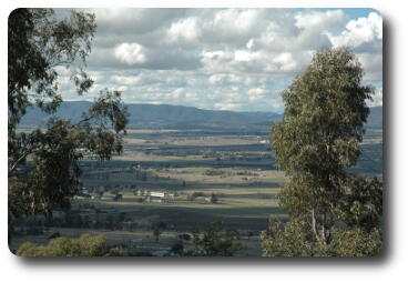 View of plains east of Bathurst to distant hills