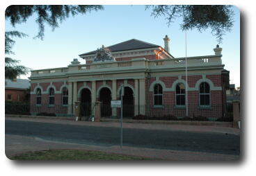 Brick and stone building
