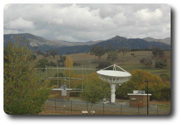 Small dish and handheld UHF antenna, autumn colours