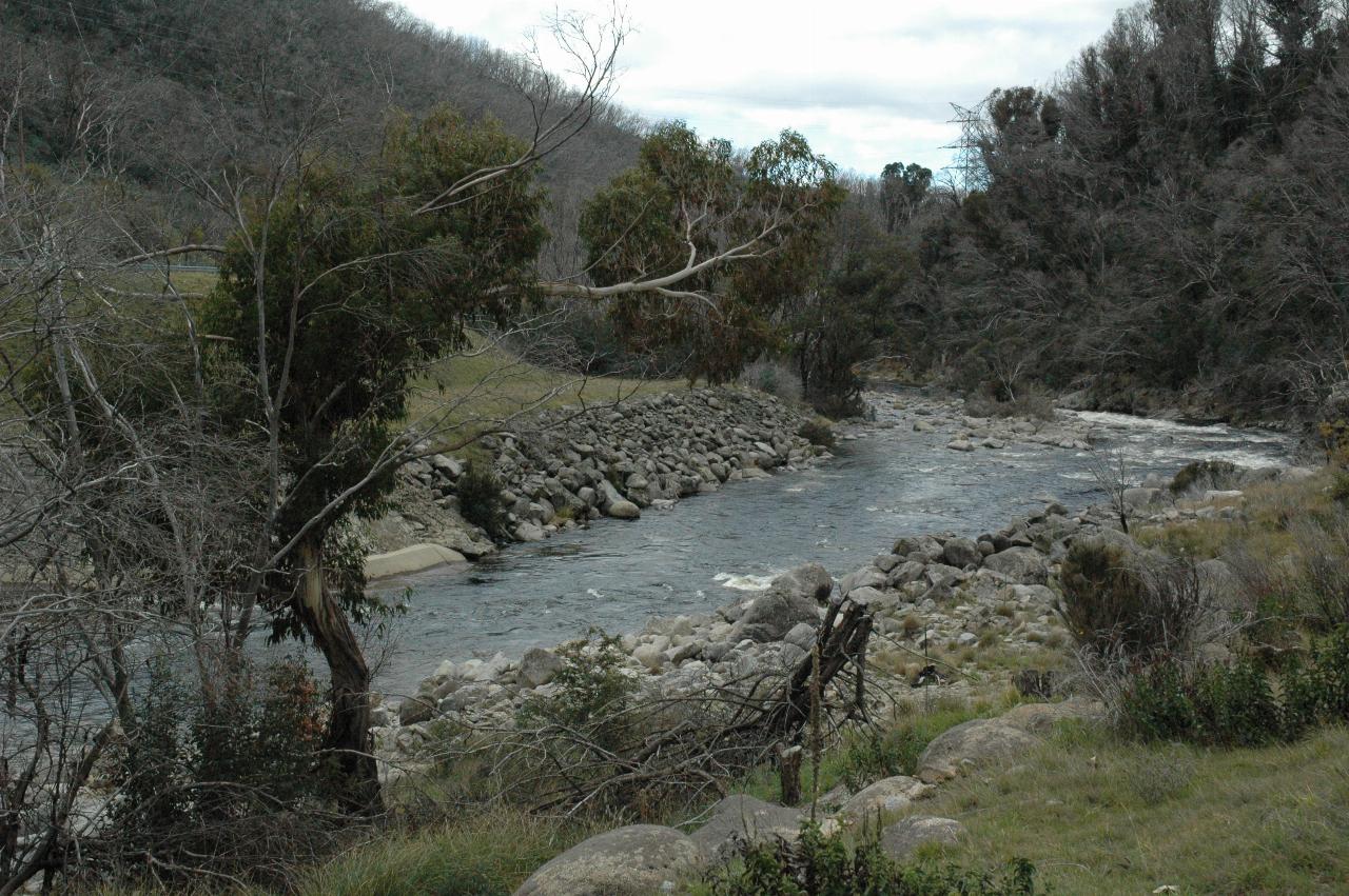 Snowy River flowing downstream of power station