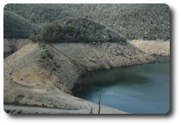 Dam construction works