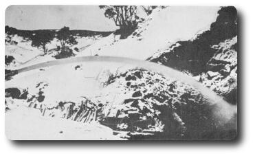 Old photo showing sluicing of hillside