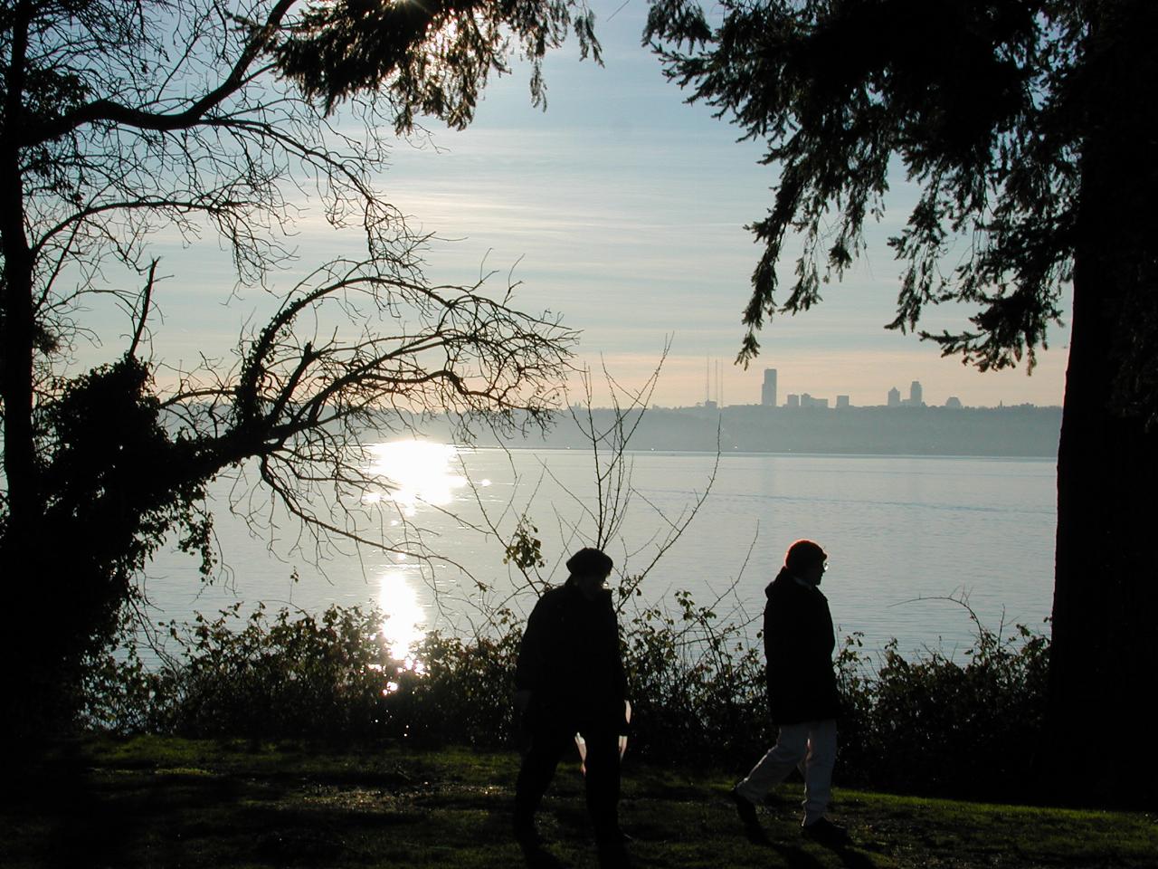 Lake Washington from Kirkland's Waverly Park, looking SE