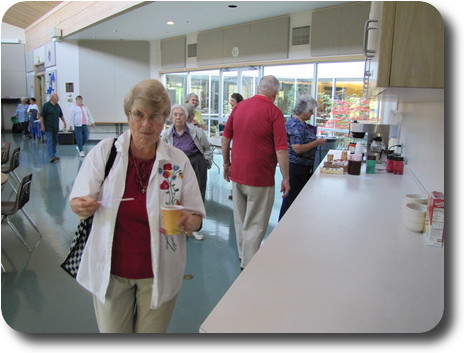 Group of people in Social Hall