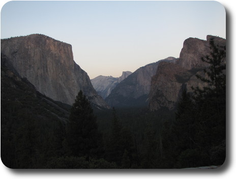 Valley without any sunlight