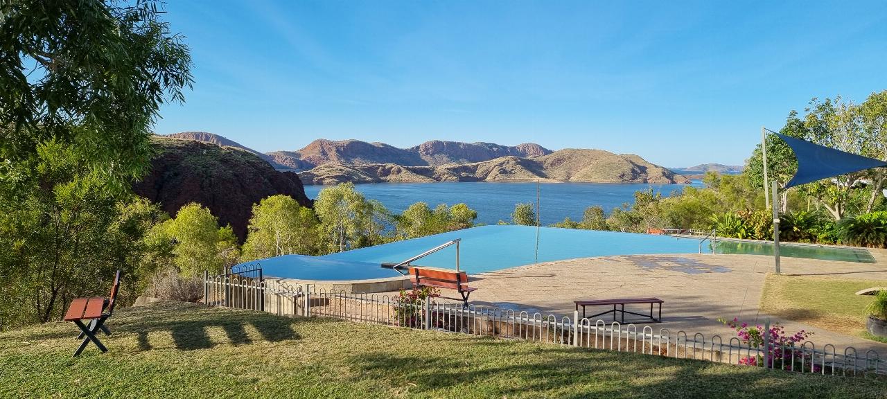 SJR21:d10: Morning at Lake Argyle and Infinity Pool