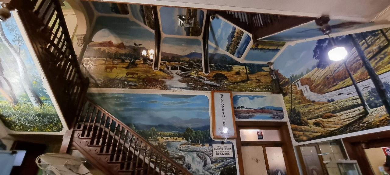 SJR21.d22: stairs to rooms at Palace Hotel, BH - VI