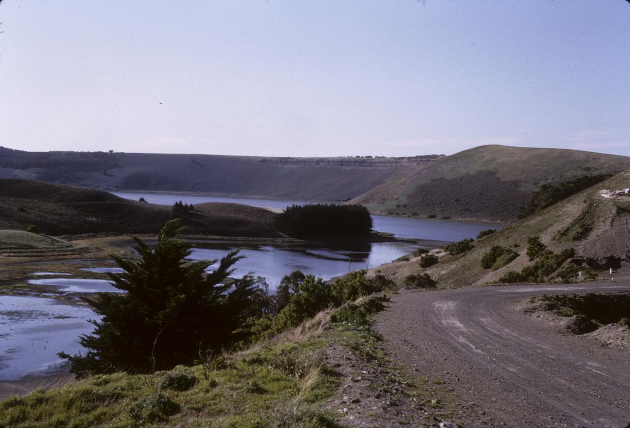 Lakes in the bottom of what may be a caldera