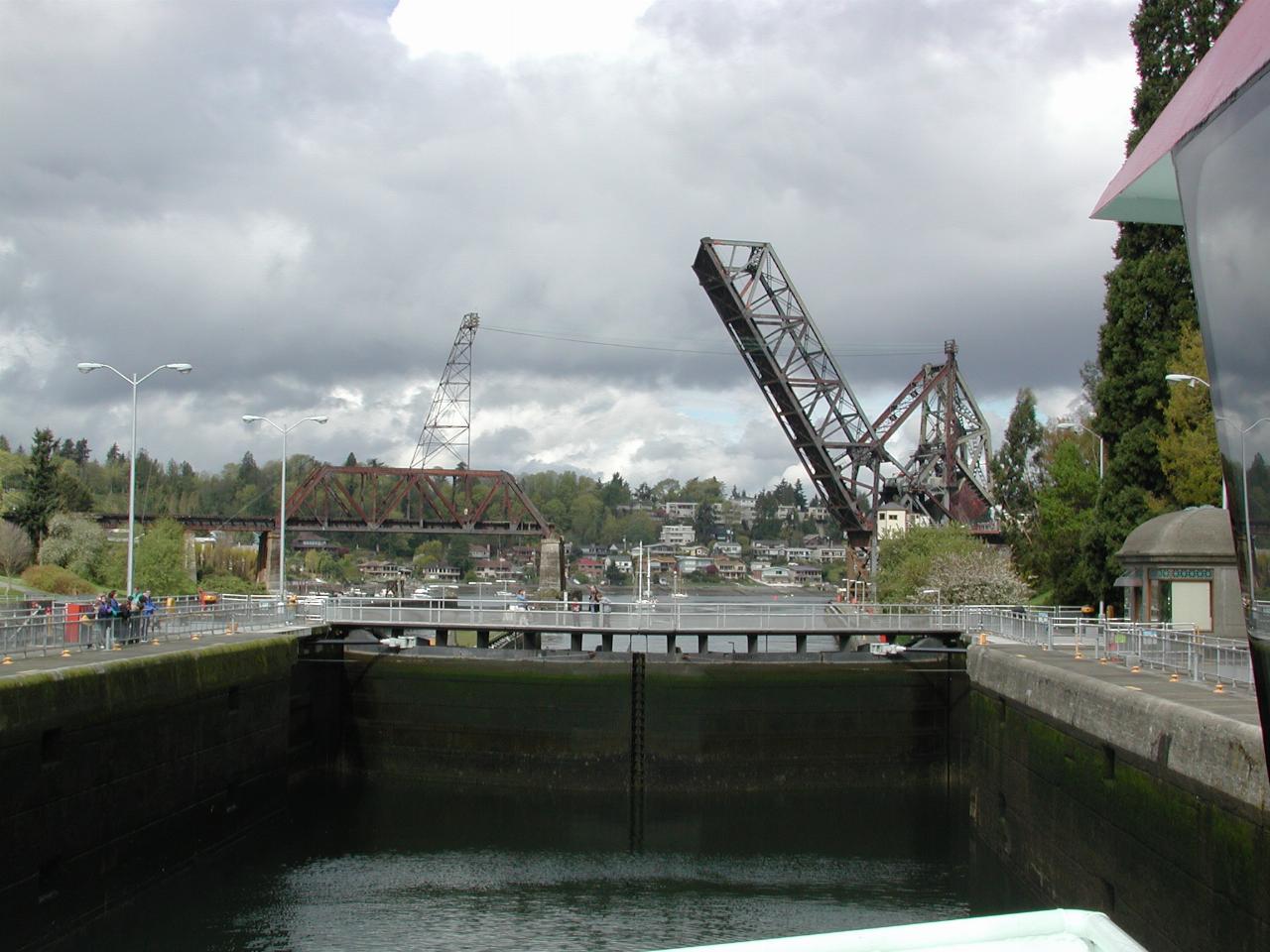 Descending in the Ballard Locks