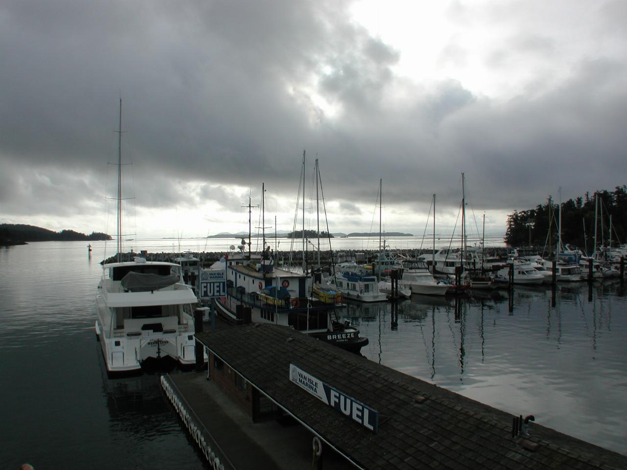 Views around Sidney BC's marina as we depart