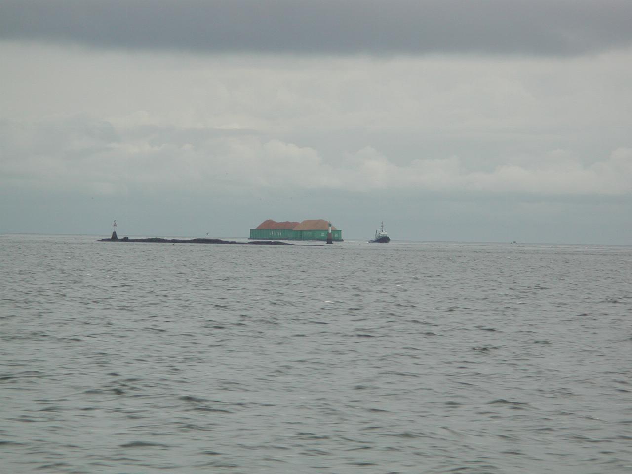 Barge traffic from Vancouver BC near Nanaimo