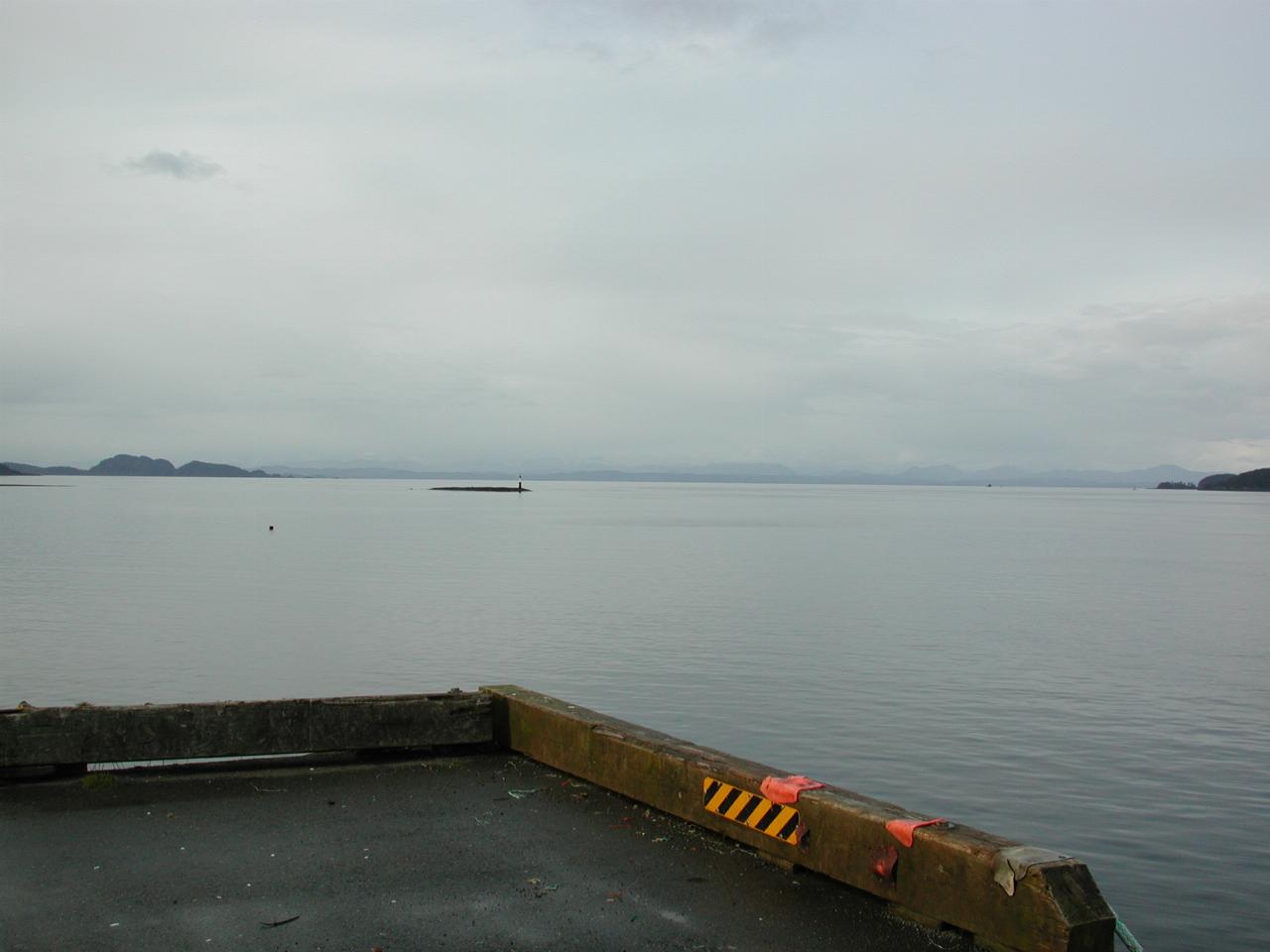 Looking from passenger loading dock towards BC mainland from Port Hardy