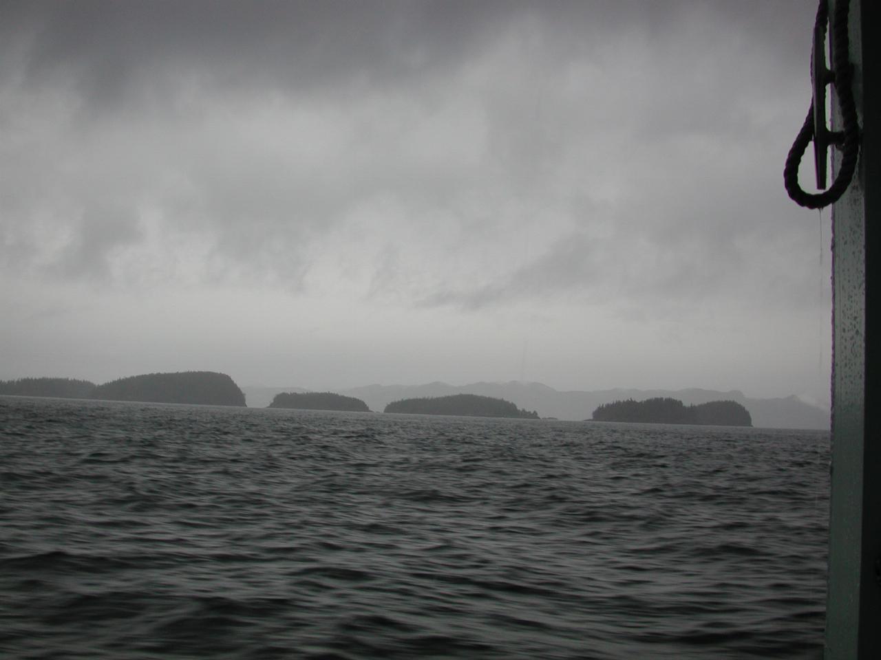 North of Port Hardy, BC in inclement weather