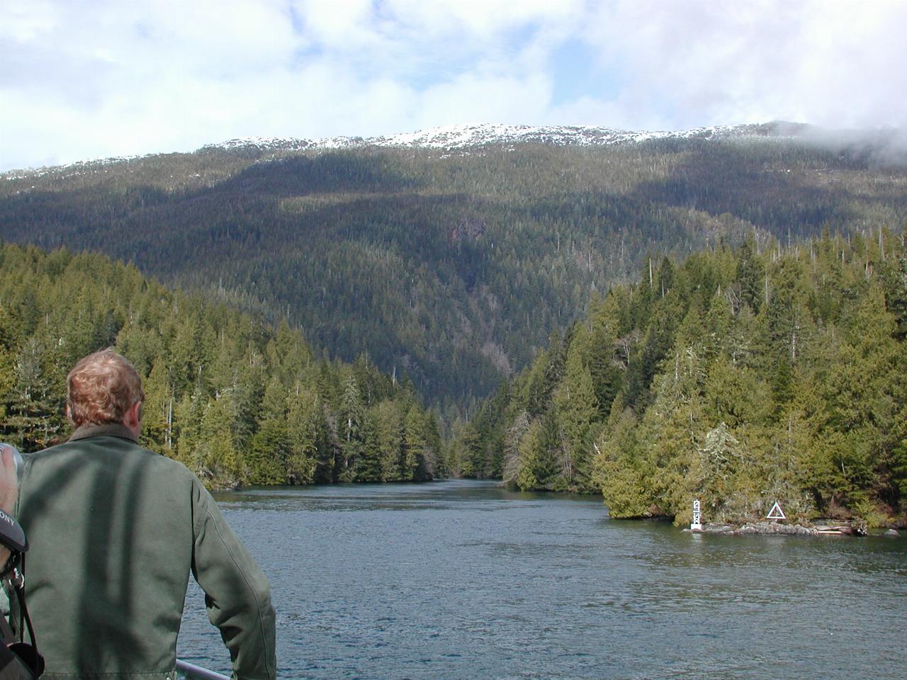 About to enter inlet off Grenville Channel, BC