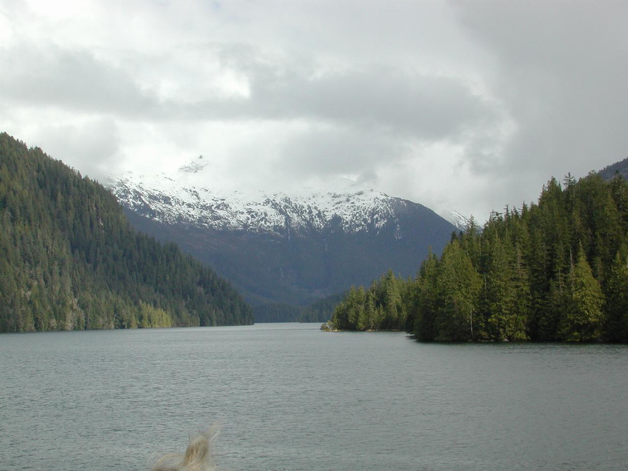 View further into the inlet than we can safely go