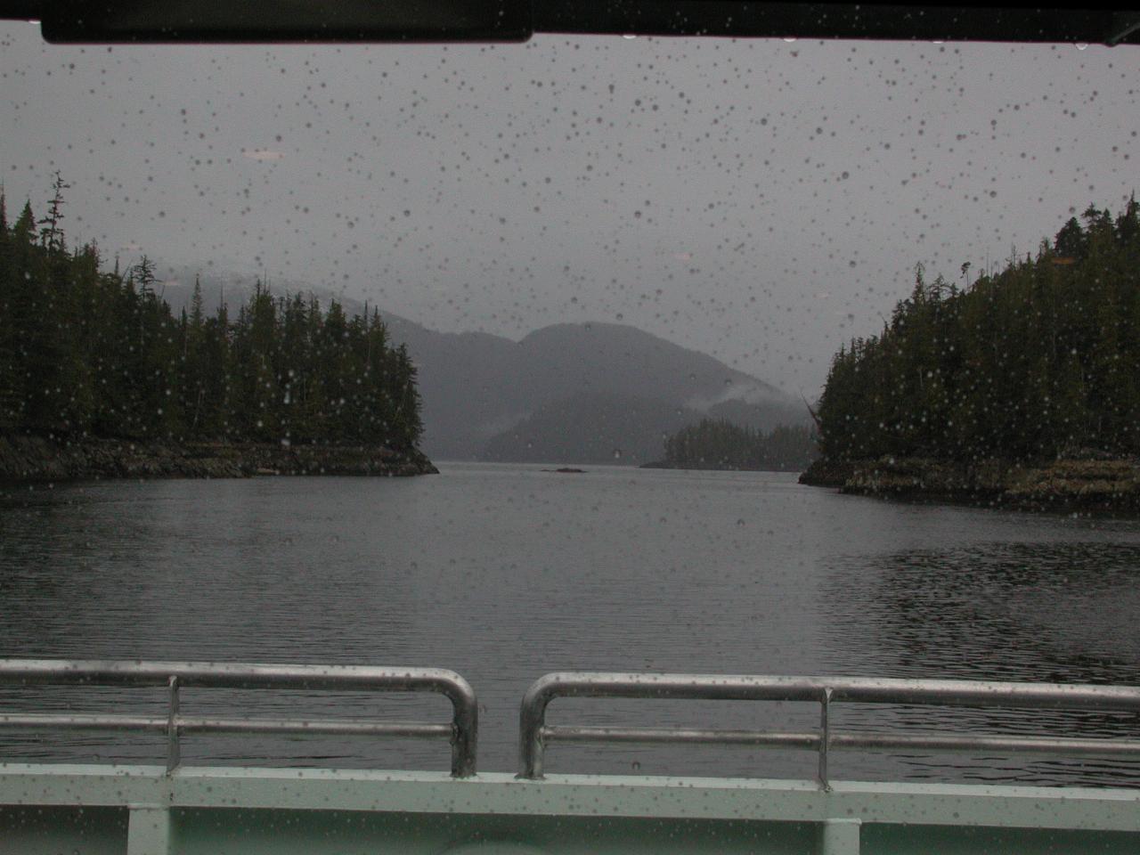 Brownson Island (right) on Canoe Pass