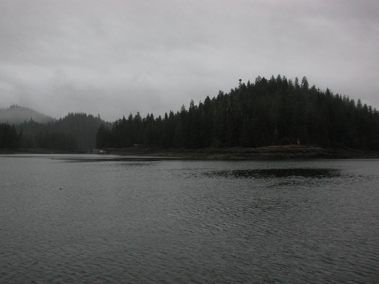 Isolated cabin on Wrangell Island from Zimovia Strait