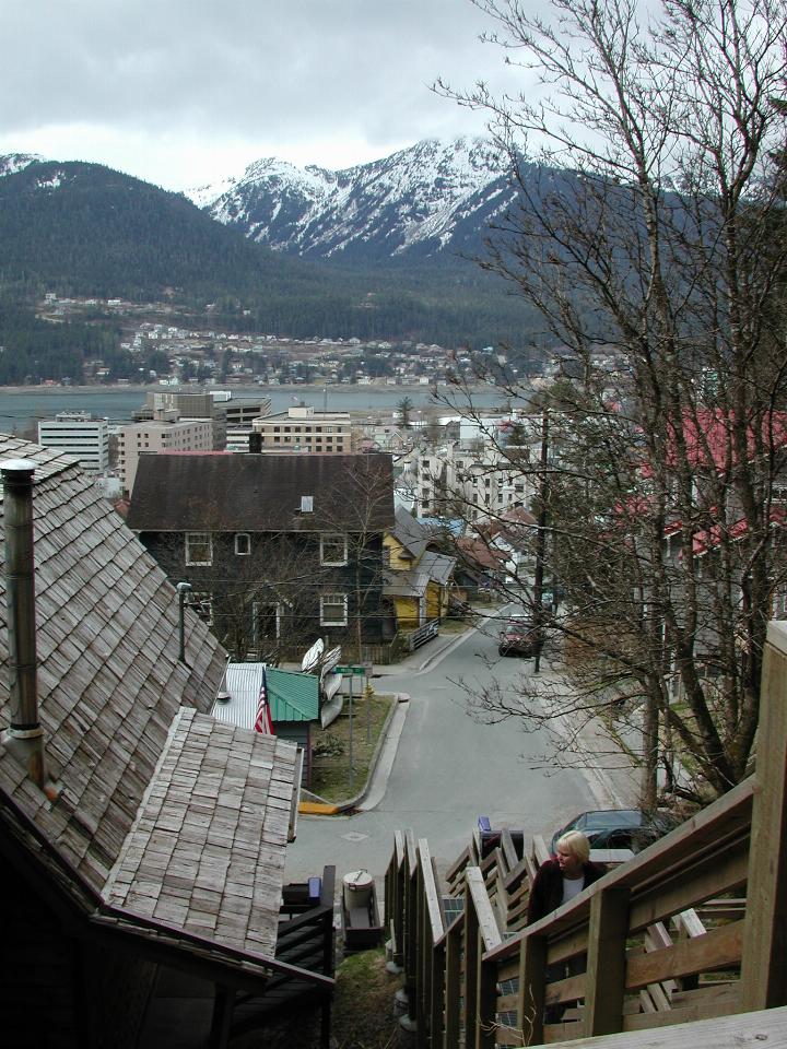 Looking across Juneau and Gastineau Channel to Douglas Island