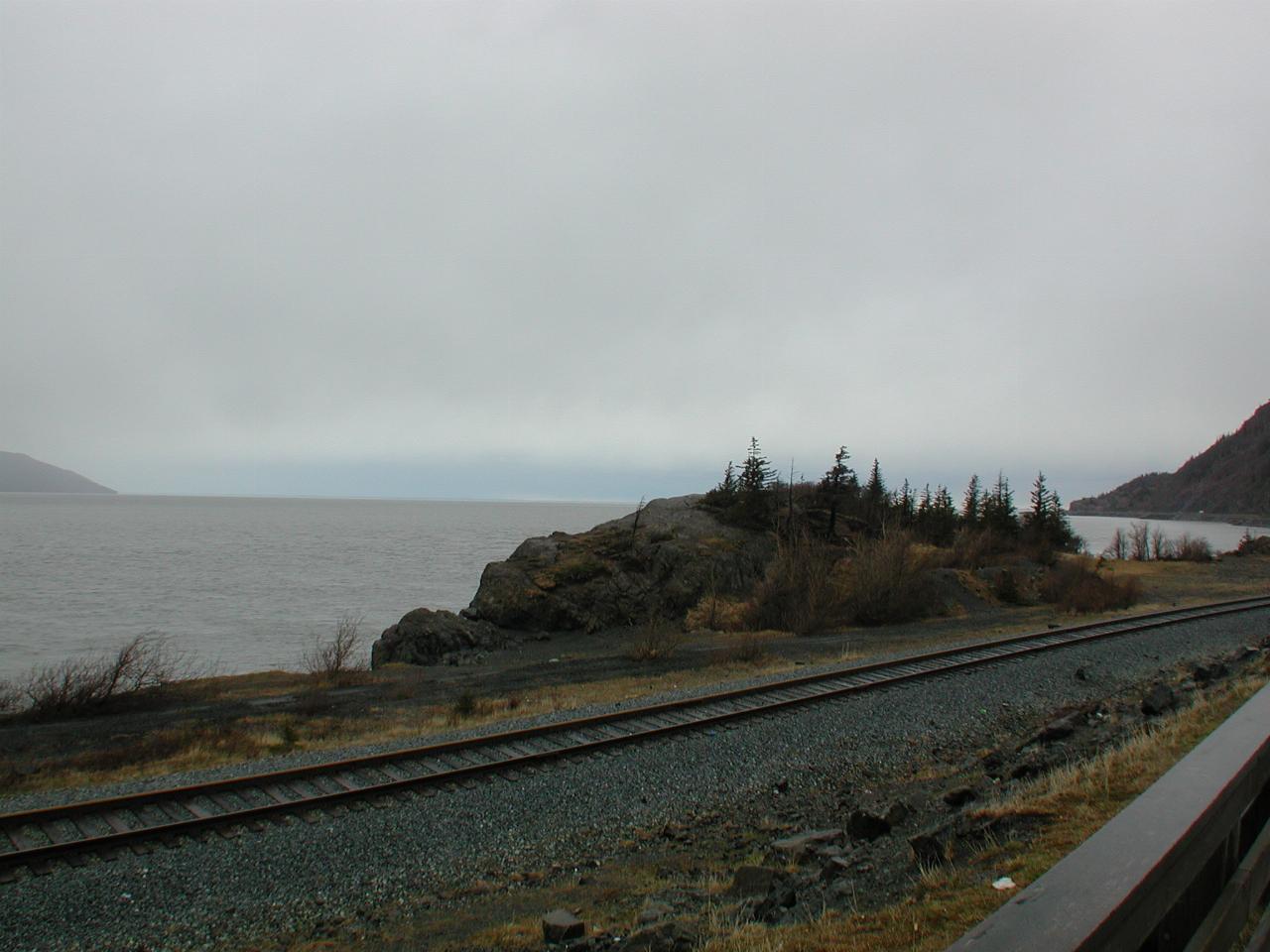 Turnagain Arm of Cook Inlet, south of Anchorage, headed towards Seward