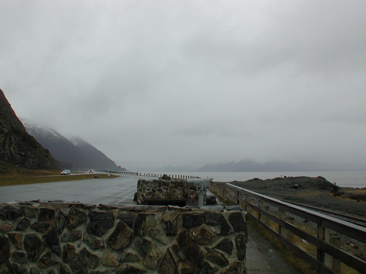 Turnagain Arm of Cook Inlet, south of Anchorage, headed towards Seward