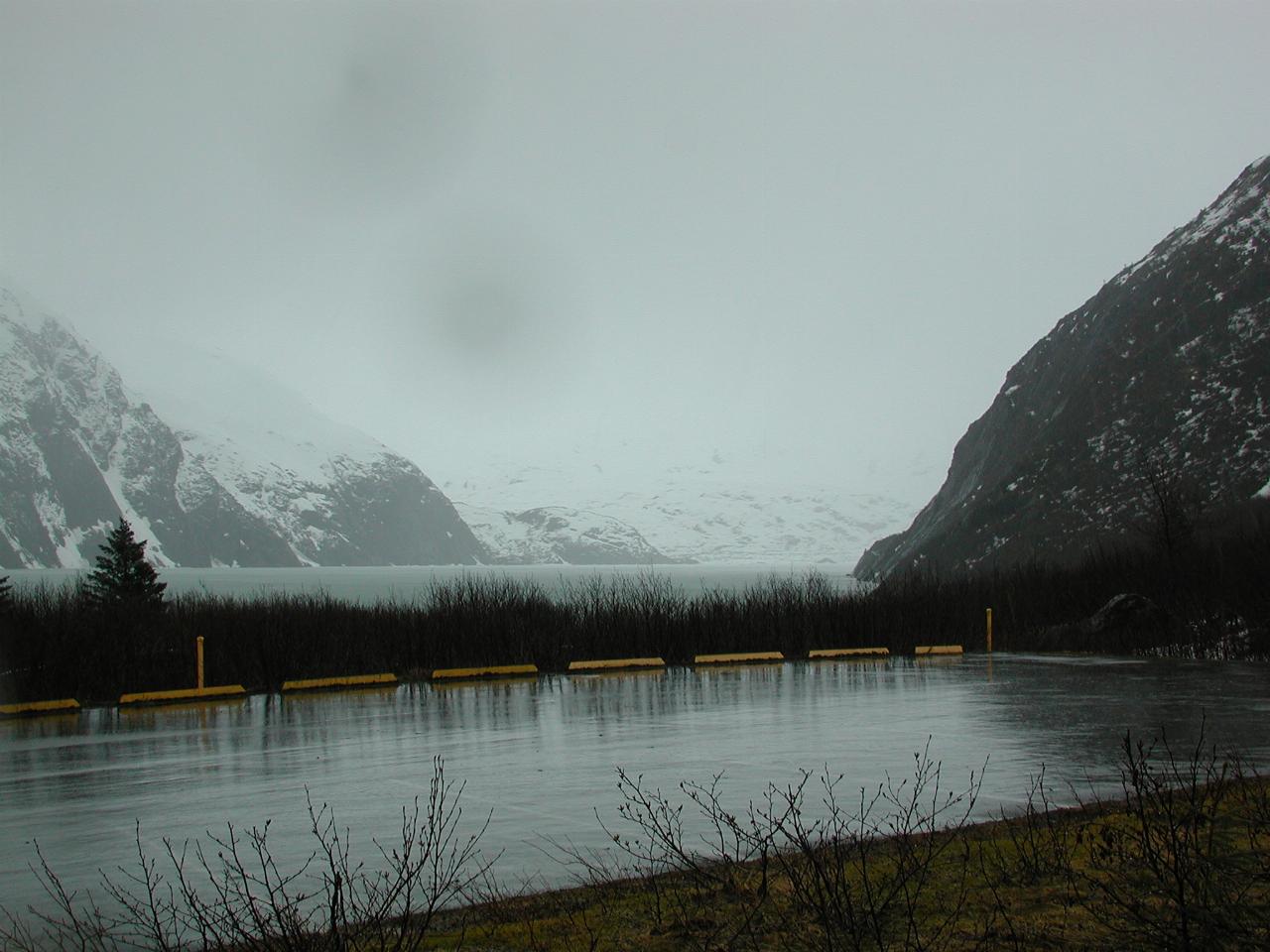 Portage Lake, into which Portage Glacier calves