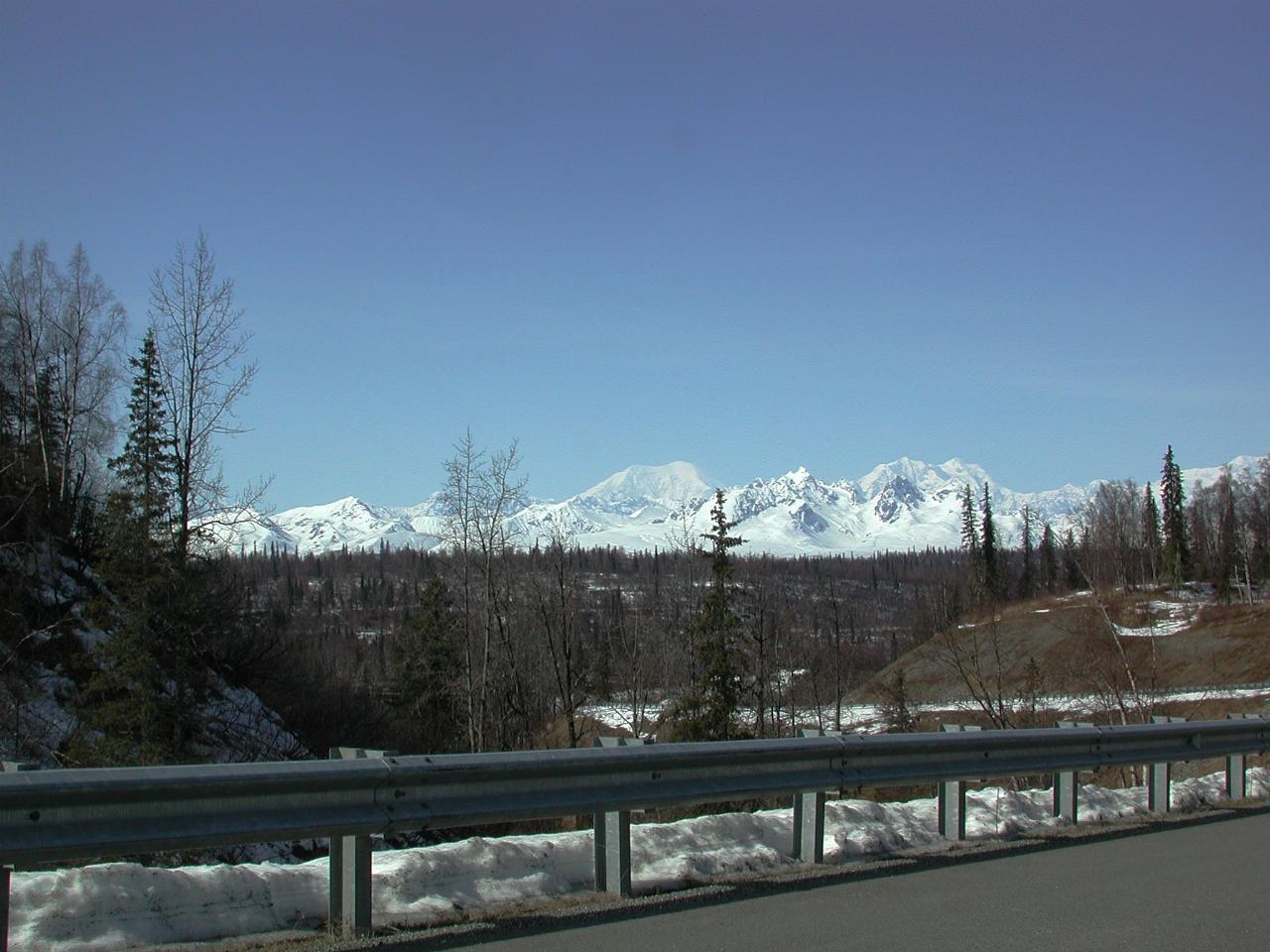 Alaska Range, as seen from Princess Resort road in Denali State Park