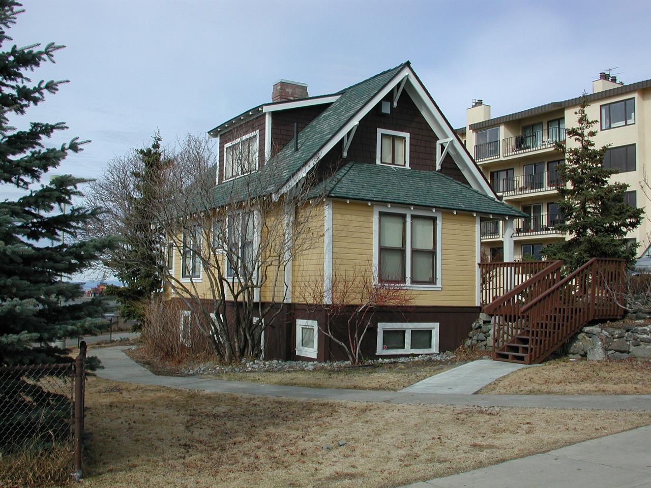 Oscar Henderson house on shores of Cook Inlet, Anchorage