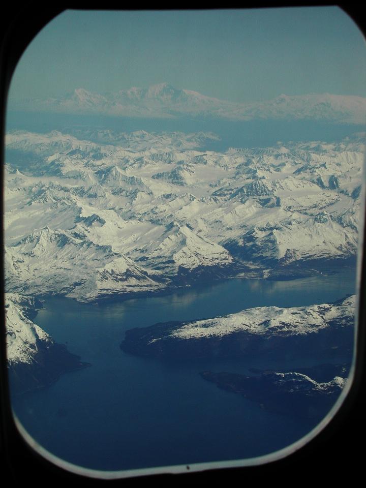 Valdez, and perhaps Mt. Blackburn, BC in the background