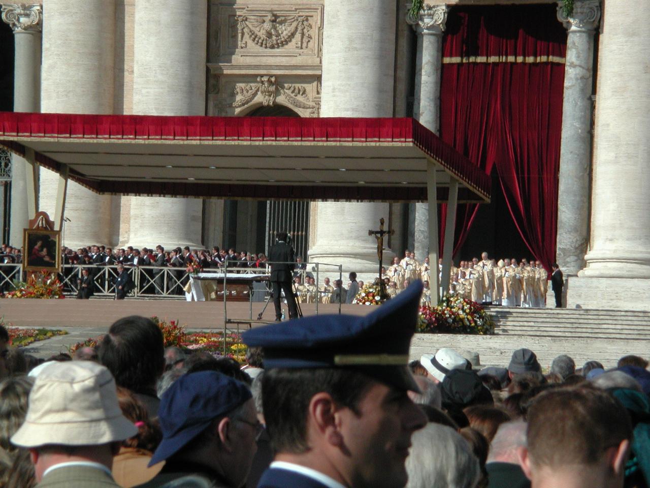Entrance of cardinals and bishops for Thanksgiving Mass