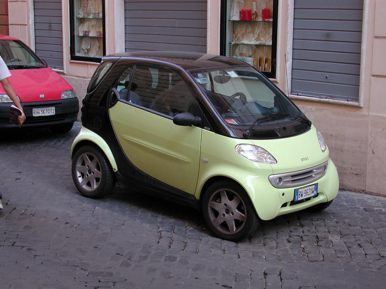 A Mercedes 'Smart' car