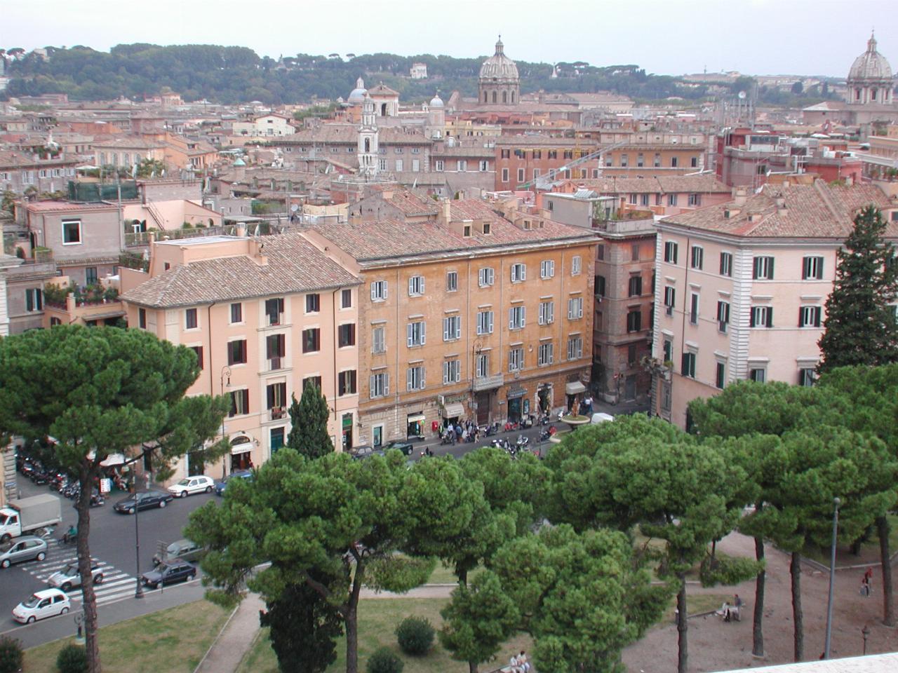 View from Victor Emmanuel II Monument over Rome
