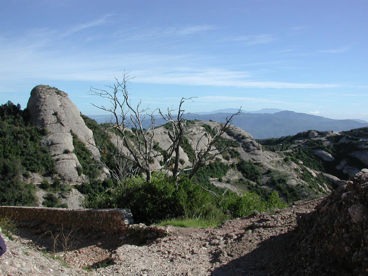 Looking back towards funicular station (not visible) from St. Joan chapel
