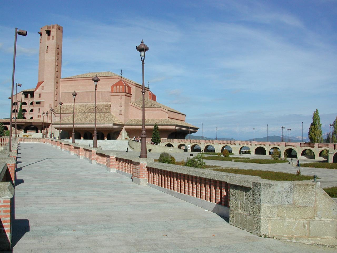 Modern building at Shrine to Our Lady at Torreciudad