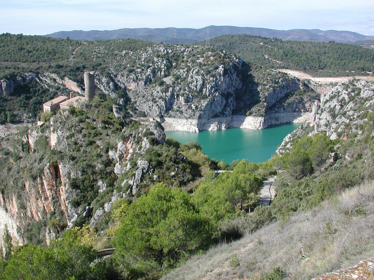 An earlier version of the shrine at Torreciudad