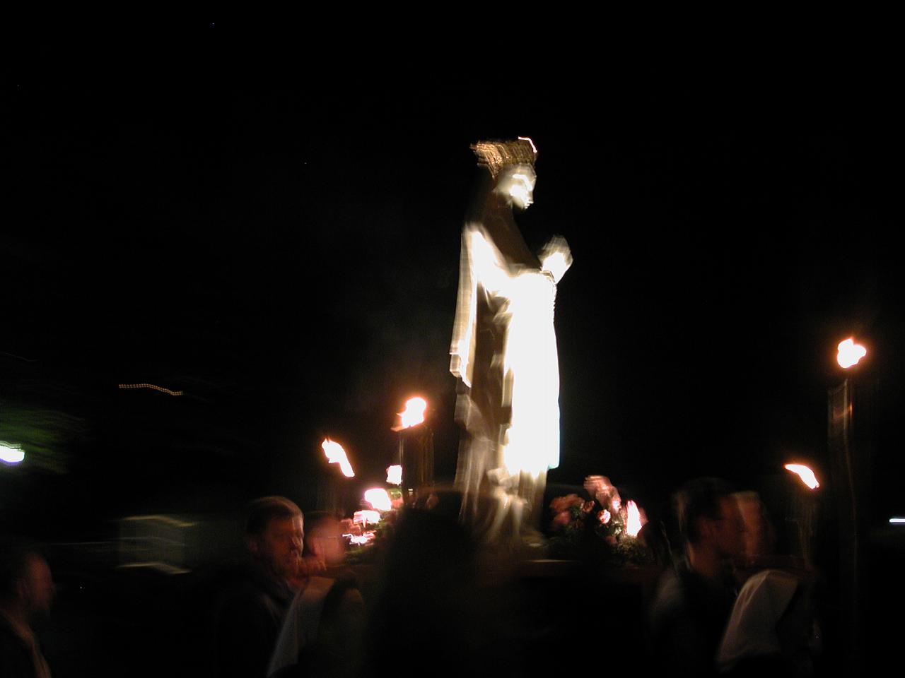 Torchlight procession at Lourdes