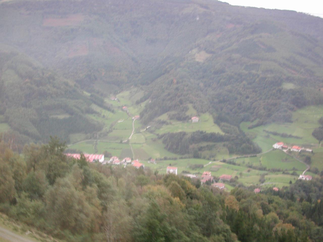 Climbing from San Sebastian en route to Pamplona