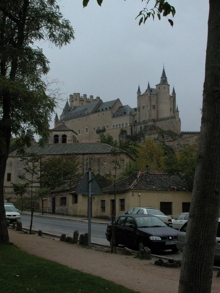Segovia castle from below