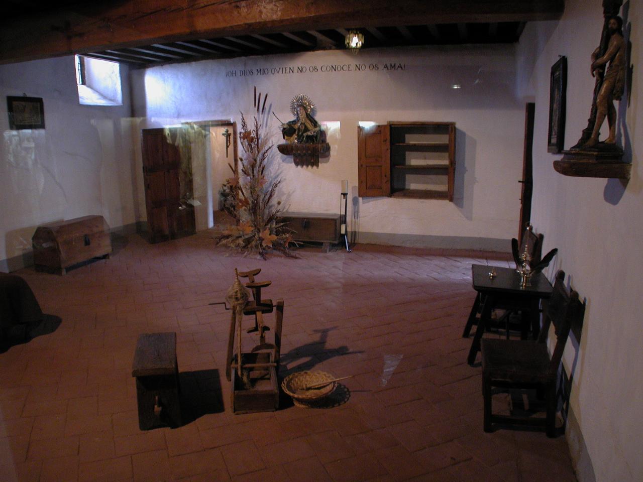 St. Teresa's Prioress room at Convent of the Annunciation, Avila