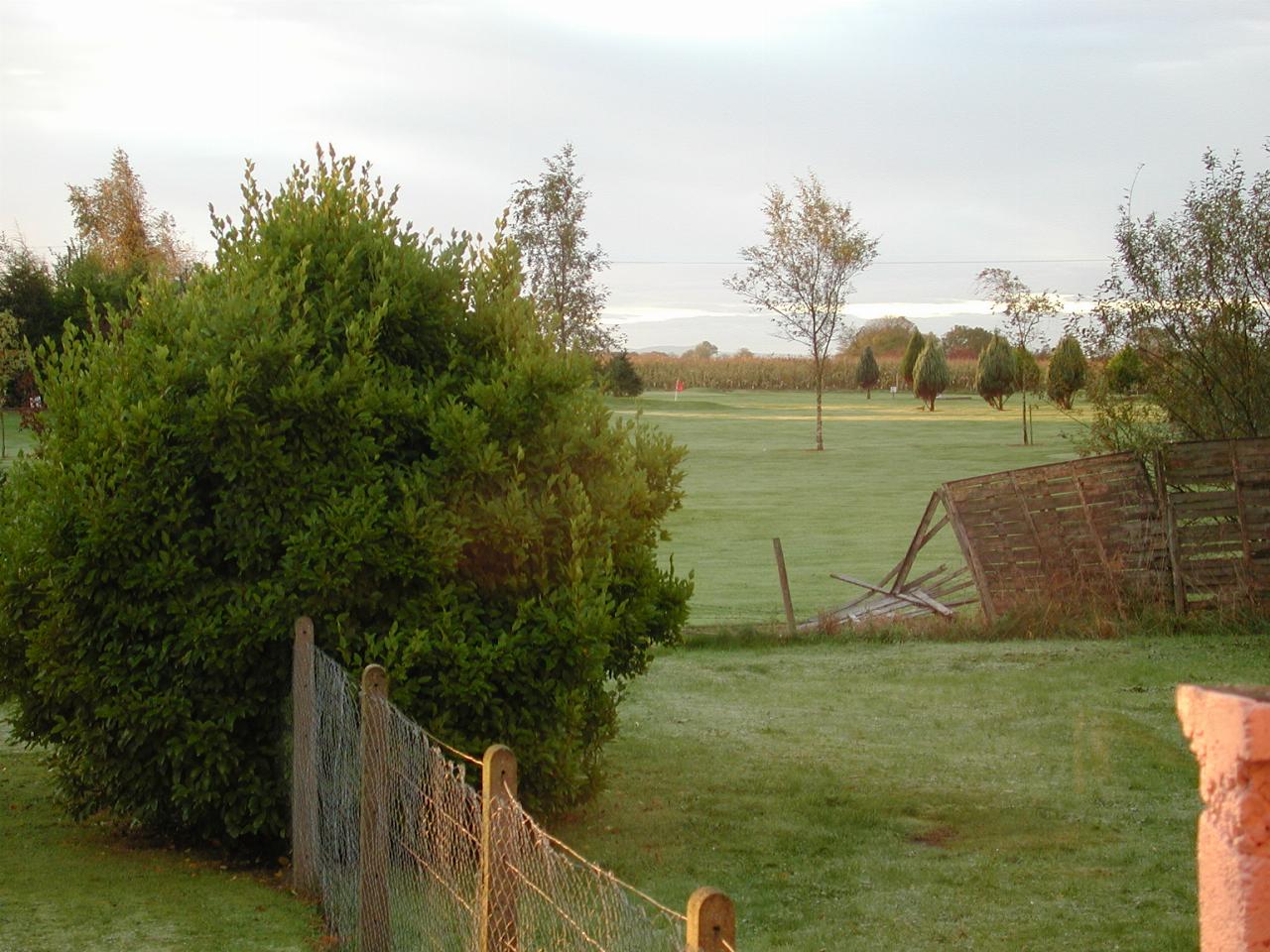 Sunrise from breakfast room of B & B in Adare