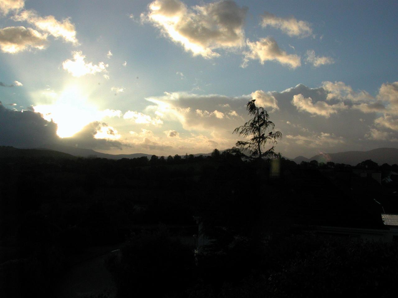 Sunrise over Killarney from B & B