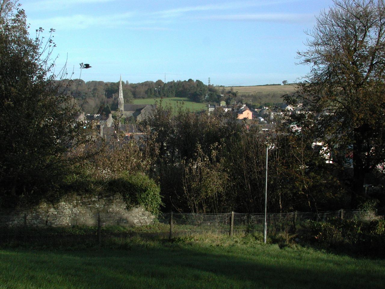 Part of Bandon (inc Heritage Center - spire) from St. Patricks