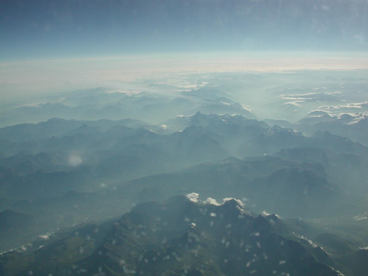 Alps, from Air Canada flight from Toronto to Rome