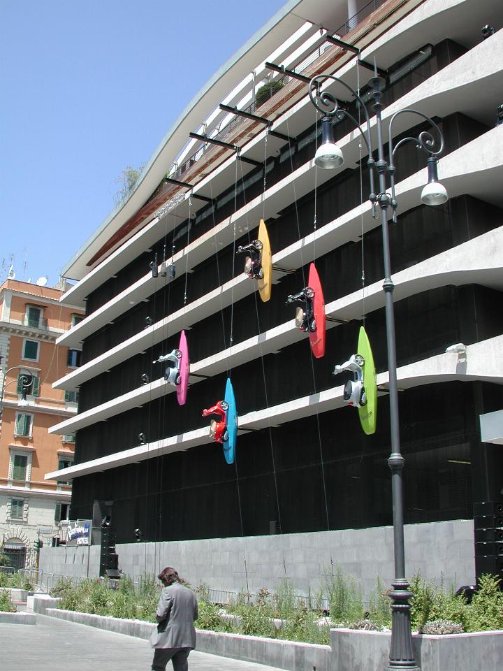 Not what's typically expected on the side of a Radisson Hotel in Rome!