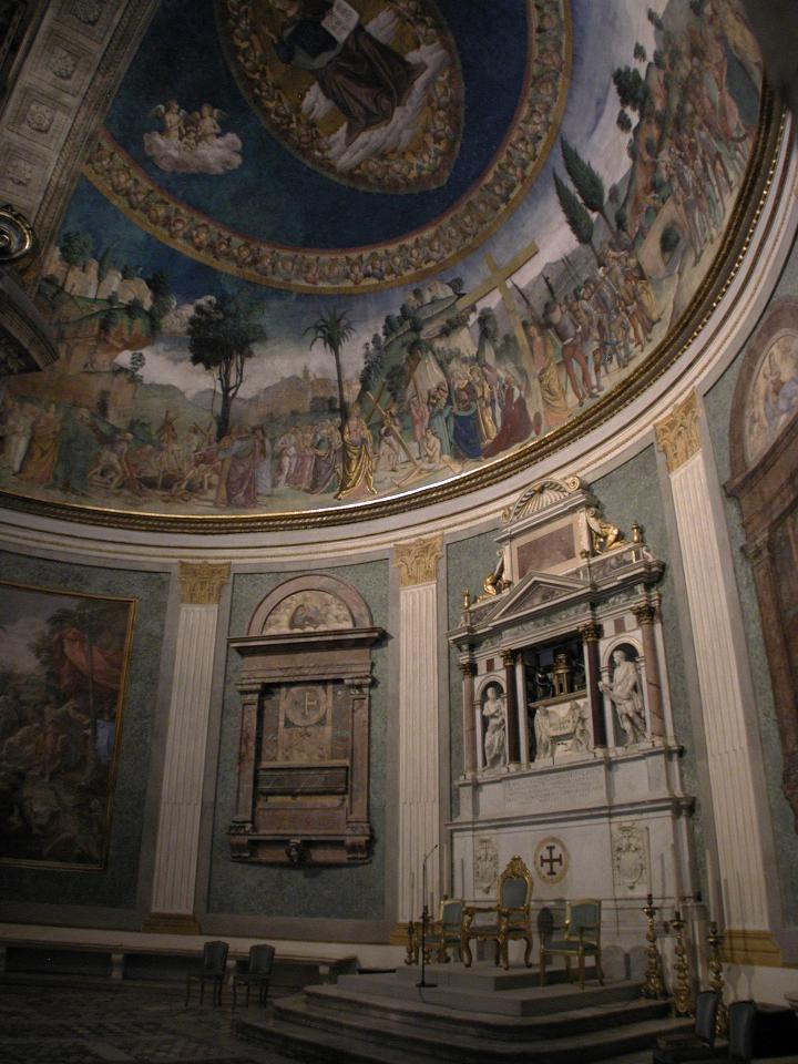 Altar area of Holy Cross in Jerusalem (S. Croce in Gerusalemme)