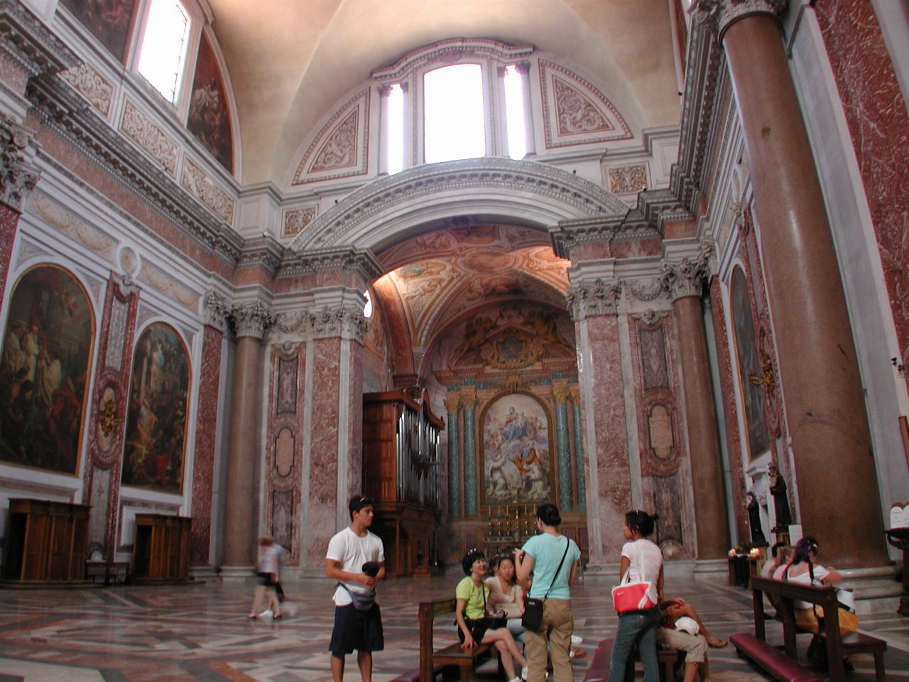 The organ in S. Maria Degli Angeli