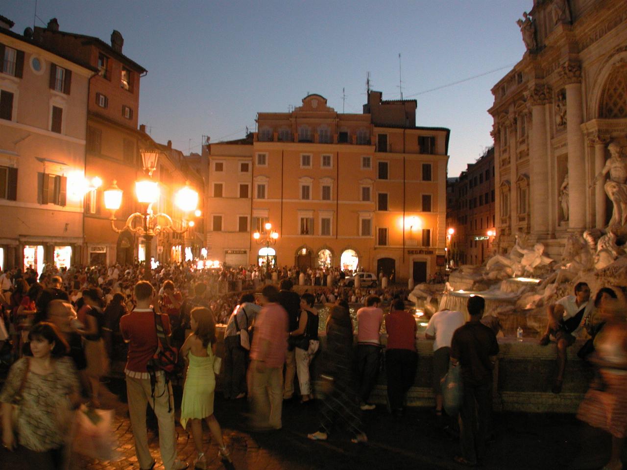 Trevi Fountain at night