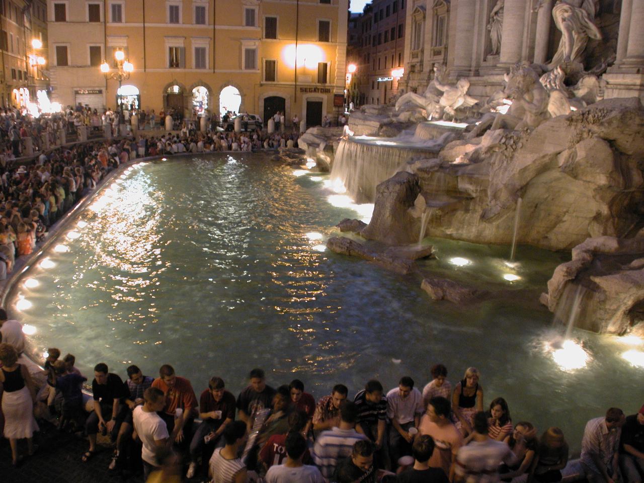 Trevi Fountain at night
