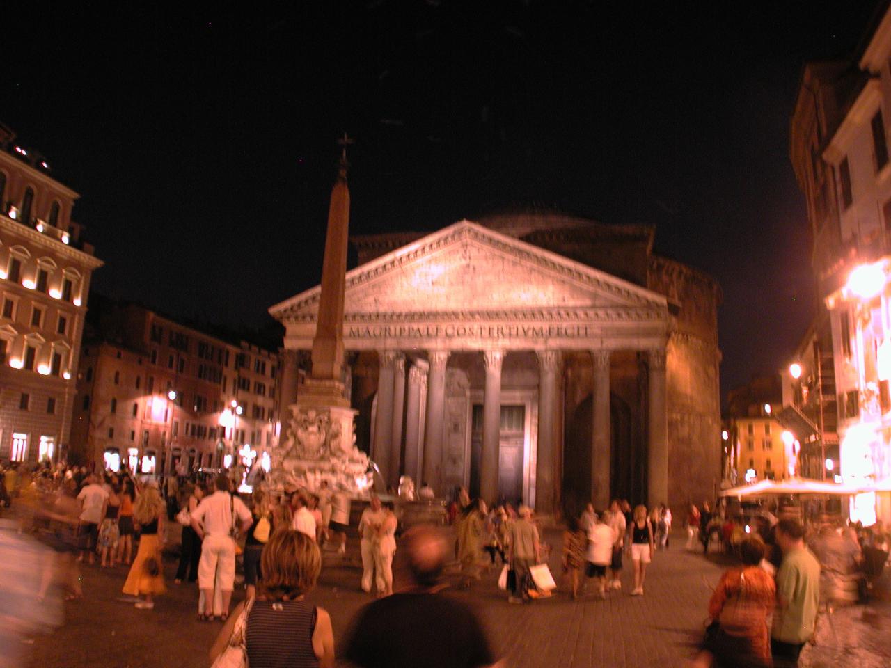 Pantheon at night