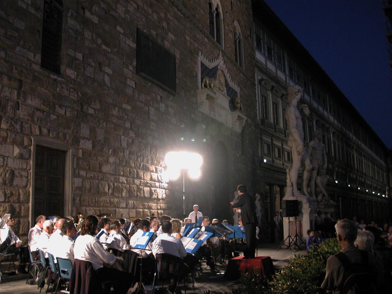 Orchestra in full swing, so to speak