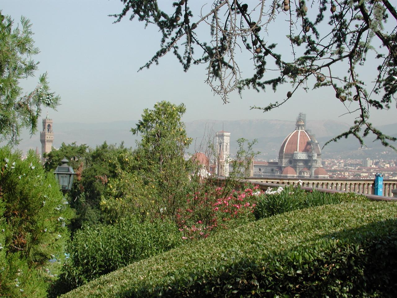 Another view of Florence and its buildings, from walk back to bus after Piazzale Michelangelo